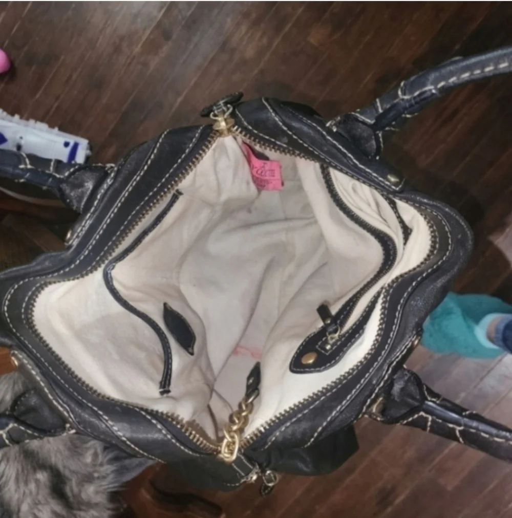 Y2K VERY RARE JUICY COUTURE REAL LEATHER SATCHEL